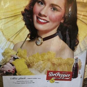 Vintage Dr. Pepper “Mrs South” poster mid 1950’s
